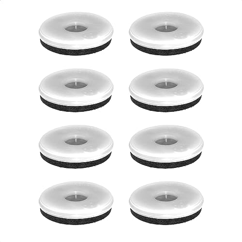 Wagner QuickClick® Filzgleiter Möbelgleiter Stuhlgleiter Ersatz - 8er-Set Ersatzgleiter austauschbar ersetzbar - Filz robust Natural - Durchmesser Ø 40 mm - für Basis Ø 40 mm - Made in DE - 15826500 von QuickClick