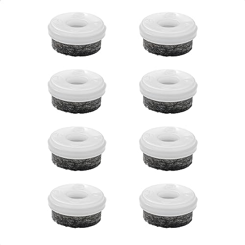 Wagner QuickClick® Filzgleiter Möbelgleiter Stuhlgleiter Ersatz - 8er-Set Ersatzgleiter austauschbar ersetzbar - Wollfilz Ultrasoft - Durchmesser Ø 20 mm - für Basis Ø 20 mm - Made in DE - 15829300 von QuickClick