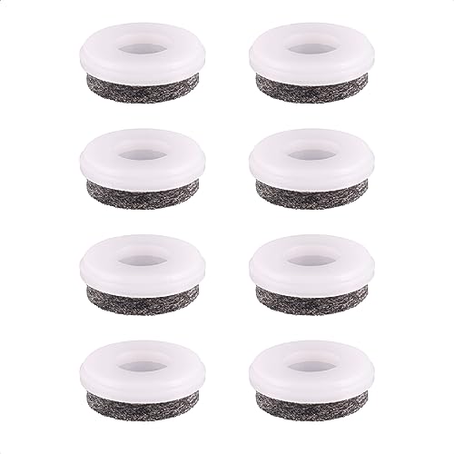 Wagner QuickClick® Filzgleiter Möbelgleiter Stuhlgleiter Ersatz - 8er-Set Ersatzgleiter austauschbar ersetzbar - Wollfilz Ultrasoft - Durchmesser Ø 25 mm - für Basis Ø 25 mm - Made in DE - 15829400 von QuickClick