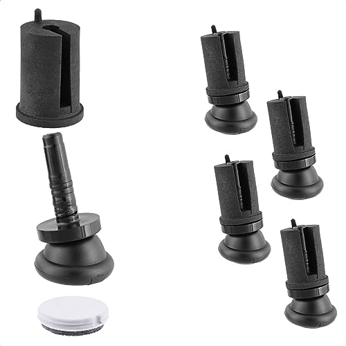 Wagner QuickClick® Stuhlgleiter wendbar Wollfilz + Kunststoff - Silencer - 4er-Set zum Einstecken in Rundrohre - Duo - Innendurchmesser Ø 17 mm/Außendurchmesser Ø 20 mm - Made in DE - 15782300 von QuickClick