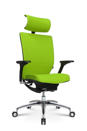 WAGNER Titan 20 ergonomischer Profi Bürostuhl mit Armlehnen und Dondola Sitzgelenk 5 Jahre Garantie grün von WAGNER