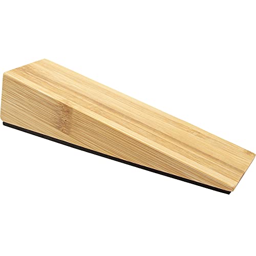 WAGNER Türkeil BAMBOO - 170 x 45 x 40 mm, aus massivem Bambus, natur, mit Anti-Rutsch-Pad zum Unterschieben, fixiert die Tür, schützt Tür und Wand - 15695501 von WAGNER design yourself