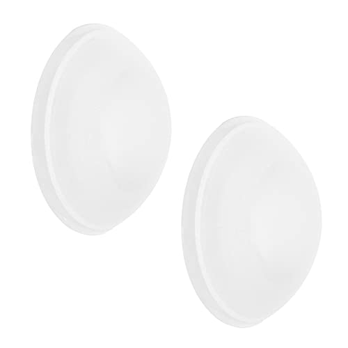 WAGNER design yourself Screw or Glue Wandpuffer-2tlg. Set-zum Schrauben oder Kleben, Kunststoff, weiß satiniert, 4 cm von WAGNER design yourself