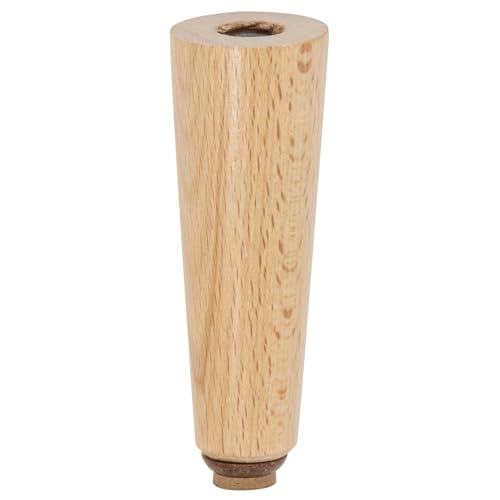 Wagner Möbelbein/Sofabein/Möbelfuß/Couchfuß Design BUCHE konisch - Ø 35/25 x 110 mm, Massivholz Buche, Natur, inkl. QuickClick® Softgleiter Ø 25 mm, Innengewinde Ø 10 mm - 12771001 von WAGNER design yourself