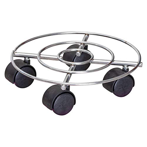 Wagner Pflanzenroller Chrome Ø 23 x 6,5 cm I Pflanzenroller für Innenbereich I Blumenroller aus verchromten Stahl, Chrom I Kübelroller Silber-glänzend I Tragkraft 60 kg - 20093101 Wagner Pflanzenroller Chrome Ø 23 x 6,5 cm I Pflanzenroller für Innenbereich I Blumenroller aus verchromten Stahl, Chrom I Kübelroller Silber-glänzend I Tragkraft 60 kg - 20093101 von WAGNER