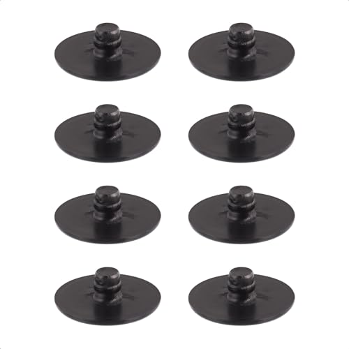 Wagner QuickClick® Kunststoffgleiter Möbelgleiter Stuhlgleiter - 8er-Set Ersatzgleiter austauschbar ersetzbar - Kunststoff Black - Durchmesser Ø 25 mm für Basis SMART - Made in DE - 16783600 von WAGNER design yourself