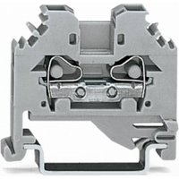 WAGO 281-101 Durchgangsklemme 6mm Zugfeder Belegung: L Grau 100St. von WAGO