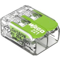 221-422 221 Verbindungsklemme flexibel: 0.14-4 mm² starr: 0.2-4 mm² Polzahl: 2 100 St. Transpar - Wago von WAGO