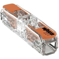 Wago - Compact Durchgangsverbinder mit Hebel Leiter 2, 0,4 - 4 mm², 10 Stück Verbindungsklemmen von WAGO