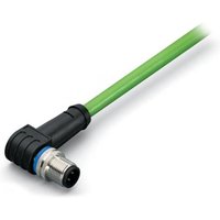 WAGO 756-1202/060-020 Sensor-/Aktor-Datensteckverbinder, konfektioniert M12 Stecker, gewinkelt 2.00m von WAGO