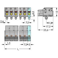 WAGO Buchsengehäuse-Kabel 2231 Polzahl Gesamt 10 Rastermaß: 7.50mm 2231-210/008-000 25St. von WAGO