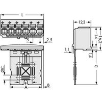 WAGO Stiftgehäuse-Platine 2092 Polzahl Gesamt 12 Rastermaß: 5mm 2092-1112 50St. von WAGO