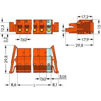 WAGO Buchsengehäuse-Kabel 2231 Polzahl Gesamt 12 Rastermaß: 7.62mm 2231-712/037-000 10St. von WAGO