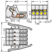 WAGO Buchsengehäuse-Kabel 831 Polzahl Gesamt 2 Rastermaß: 7.62mm 831-3102/037-000 24St. von WAGO