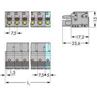 WAGO Buchsengehäuse-Kabel 2231 Polzahl Gesamt 10 Rastermaß: 7.50mm 2231-210/026-000 25St. von WAGO