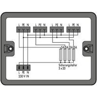 WAGO 899-631/315-000 Verteiler-Box 899 5A Schwarz 1St. von WAGO