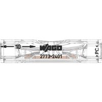 WAGO 2773-2401-100 Durchgangsklemme flexibel: - starr: 0.75-4 mm² Polzahl: 1 100 St. Transparent von WAGO