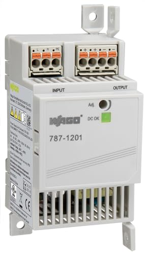 WAGO Compact Stromversorgung 787-1201 | 1-phasig, Power supply Primär getaktet, Hutschienen-Netzteil (DIN-Rail), DC 12 V, 2,5 A, DC-OK LED von WAGO
