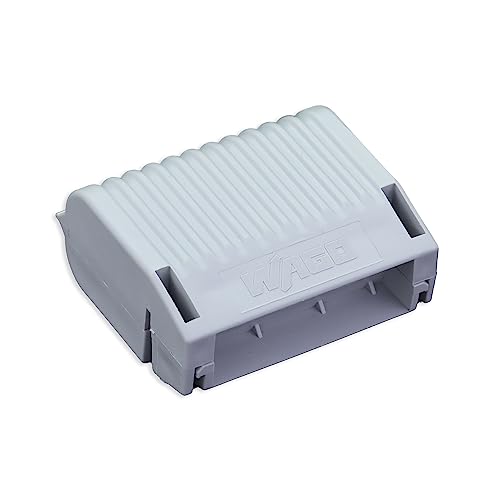 WAGO Gelbox 207-1432 für max. 6 mm²-Klemmen, 3 Stück, Abzweig für Aderleitung mit Gel, wasserdicht, feuchtigkeitsschutz für Verbindungsklemmen, IPX8-zertifiziert von WAGO