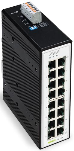 WAGO Industrial-Switch 852-1106 | mit 16 ETHERNET‐Ports 10/100/1000 MBit/s Autonegotiation und Diagnose‐LEDs auf der Vorderseite, unterstützt bis zu 8000 absolute MAC‐Adressen WAGO Industrial-Switch 852-1106 | mit 16 ETHERNET‐Ports 10/100/1000 MBit/s Autonegotiation und Diagnose‐LEDs auf der Vorderseite, unterstützt bis zu 8000 absolute MAC‐Adressen von WAGO