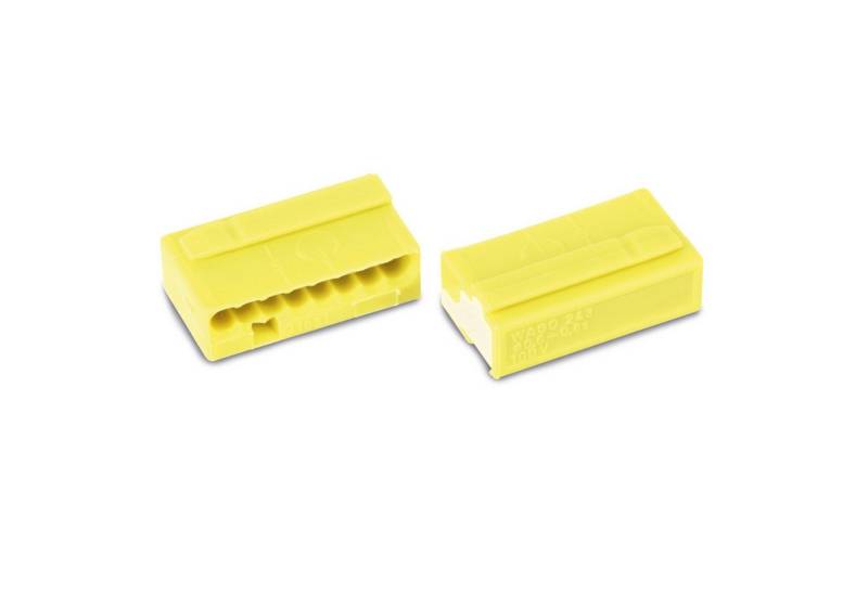 WAGO Verbindungsdosenklemme WAGO Micro-Steckklemmen 243-508, 8-polig, gelb, 50 Stück von WAGO