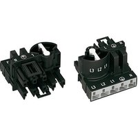 WAGO Netz-Verteiler Netz-Stecker - Netz-Buchse Gesamtpolzahl: 4 + PE Schwarz 1St. WAGO Netz-Verteiler Netz-Stecker - Netz-Buchse Gesamtpolzahl: 4 + PE Schwarz 1St. von WAGO