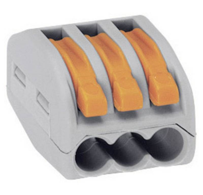 WAGO Verbindungsklemme WAGO 222-413-50 222 Verbindungsklemme flexibel: 0.08-4 mm² starr: 0.08 von WAGO