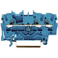 Wago - 2001-1304 Durchgangsklemme 4.20 mm Zugfeder Belegung: n Blau 1 St. von WAGO