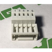 Wago - 734-305/000-044 Stecker für 1 Leiter – 100 % verpolungsgeschützt – Raster 3,5 mm – 5 Pole von WAGO