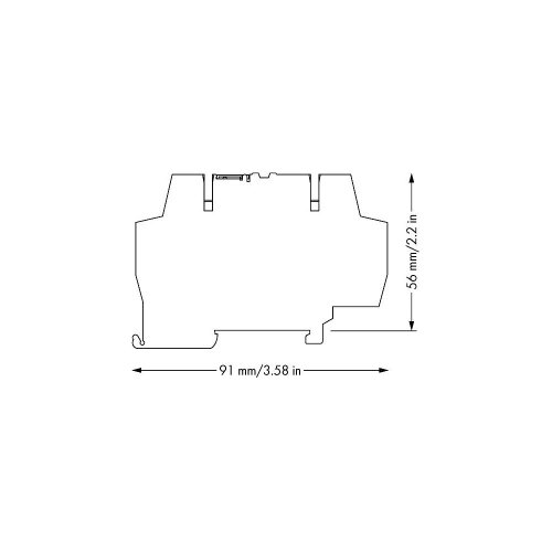 Wago 859-796 5P Klemmenblock, grau, elektrischer Terminalblock von WAGO