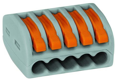 Wago Classic Hebelklemme, Anzahl Leiter: 5, 0,08 - 4,0 mm², 40 Stück von WAGO