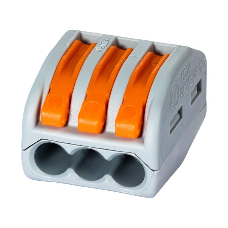 Wago Hebelklemme Ø 0,08 mm - 4 mm  3-polig  5 Stück von WAGO
