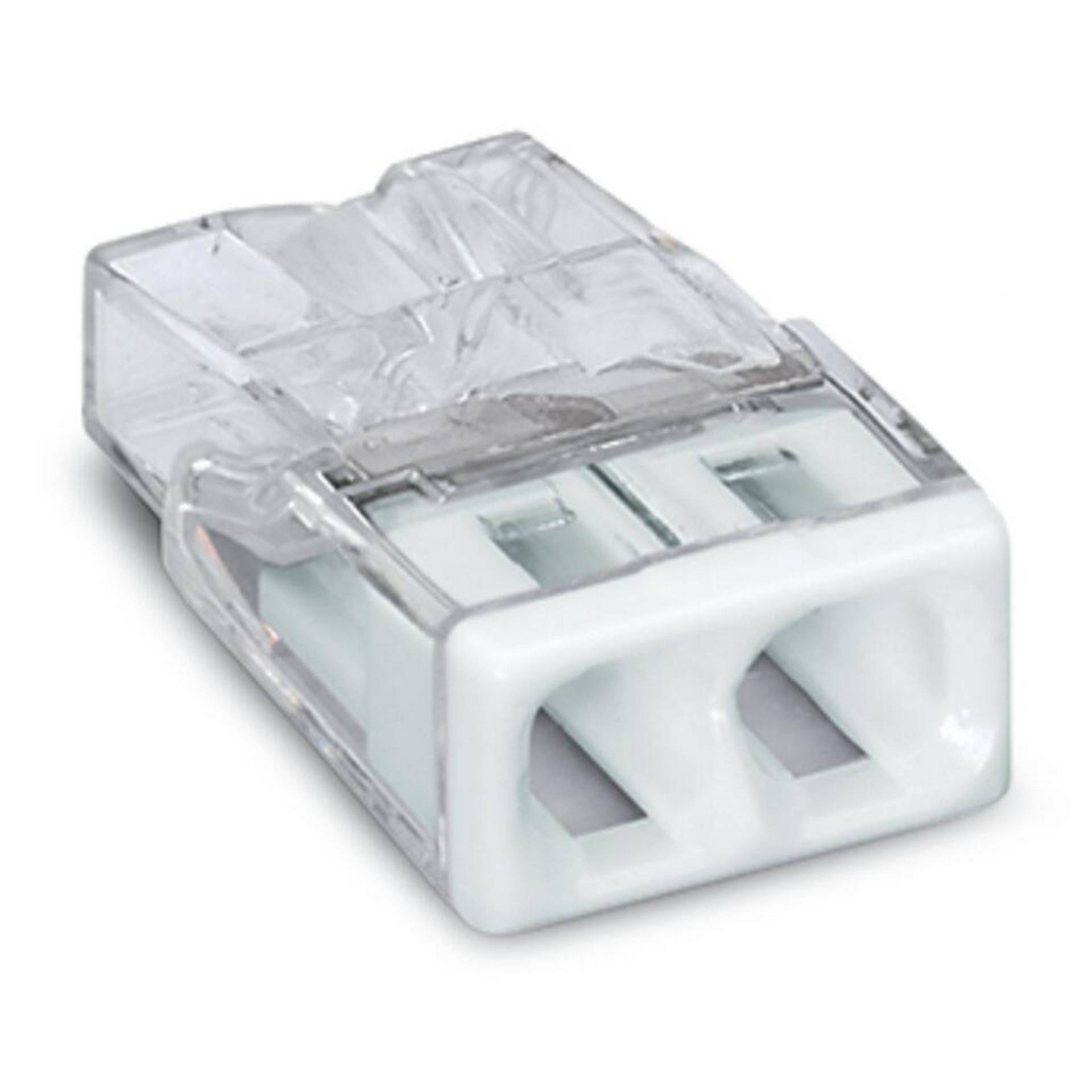 Wago Installationsklemme 2-polig transparent 25 Stück Wago Installationsklemme 2-polig transparent 25 Stück von WAGO