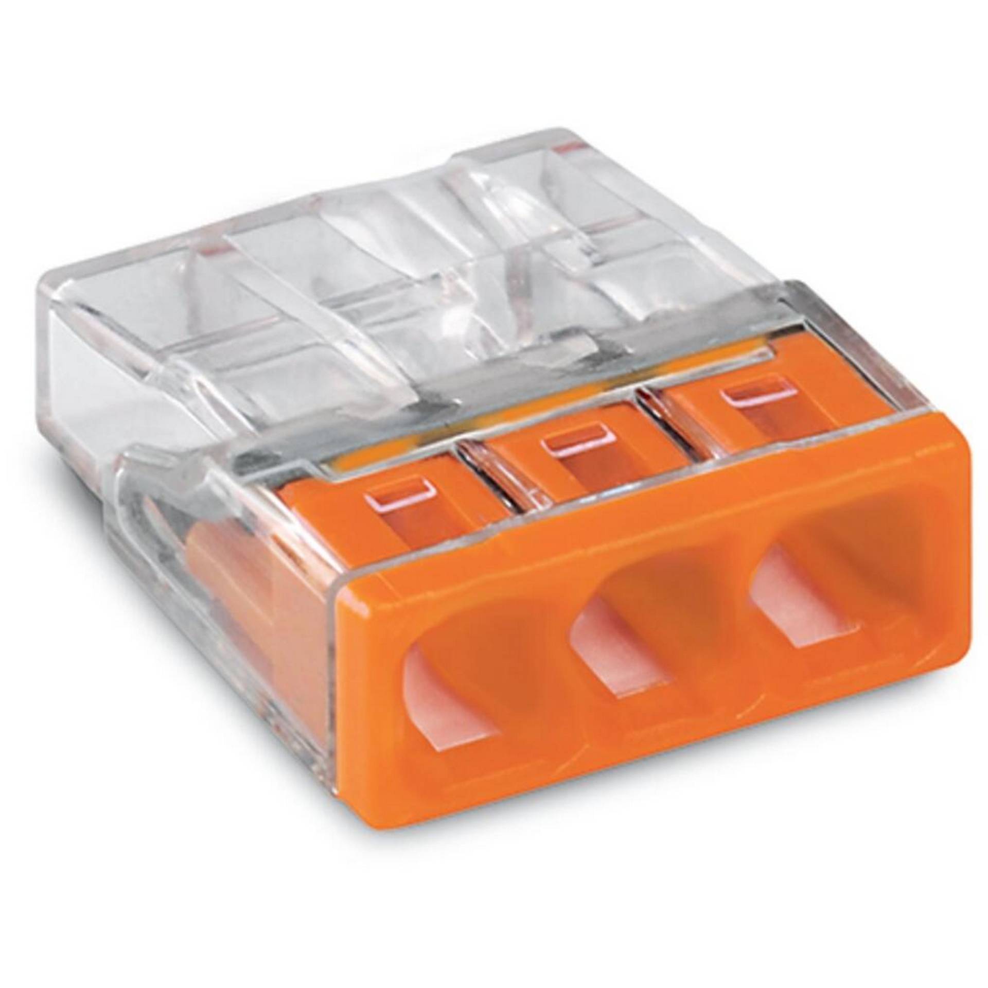 Wago Installationsklemme 3-polig transparent 6 Stück Wago Installationsklemme 3-polig transparent 6 Stück von WAGO