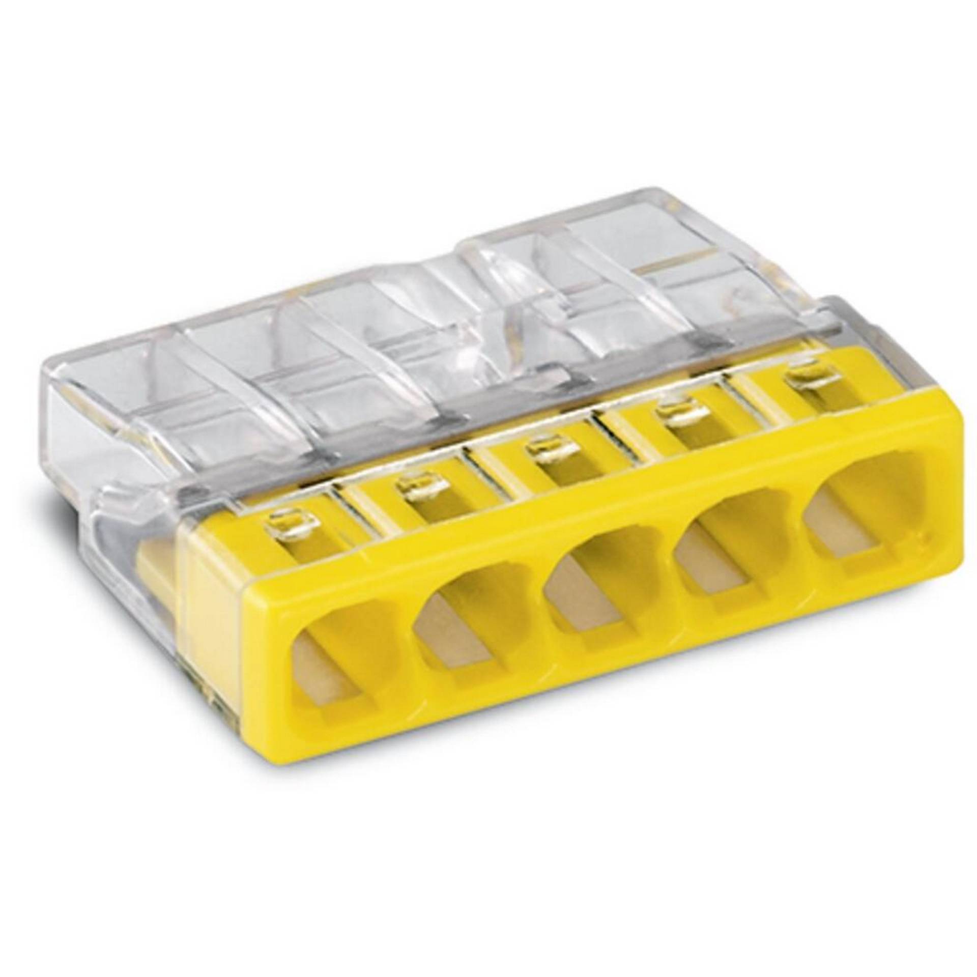 Wago Installationsklemme 5-polig transparent 25 Stück Wago Installationsklemme 5-polig transparent 25 Stück von WAGO
