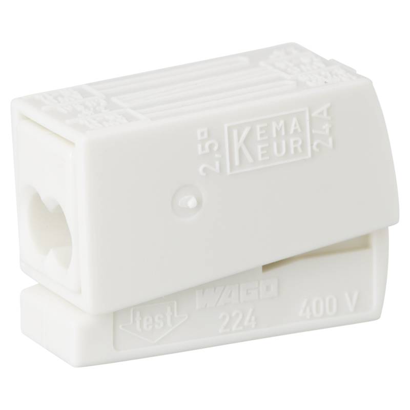 Wago Leuchtenklemmen 2-fach 2,5 mm² 100 Stück von WAGO