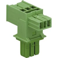 Wago - Netz-T-Verteiler Netz-Stecker - Netz-Buchse, Netz-Buchse Gesamtpolzahl: 2 Grün 1 St. von WAGO