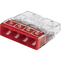 Wago - 2273-204-100 2273 Dosenklemme flexibel: - starr: 0.5-2.5 mm² Polzahl: 4 100 St. Transparent, r von WAGO