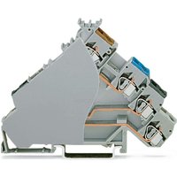 Wago - neuwertig] Initiatorenklemme Reihenklemme Klemme 6mm Zugfeder Belegung: l Grau 50 St. B-Ware von WAGO