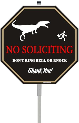 Wagsuo Schild mit Aufschrift "No Soliciting Yard For House with 71.1 cm Aluminum Alloy Stake -25.4 cm x 25.4 cm - "Do Not Ring Bell or Knock" Warnschild Reflektierendes Aluminium für Haustür, rost Wagsuo Schild mit Aufschrift "No Soliciting Yard For House with 71.1 cm Aluminum Alloy Stake -25.4 cm x 25.4 cm - "Do Not Ring Bell or Knock" Warnschild Reflektierendes Aluminium für Haustür, rost von WAGSUO