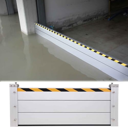 Garagentor Dichtung hochwasserschutz Barriere Überschwemmungsschutz Barrieren für Garage Tür/Keller/außen, 20 40 60 80 100 cm hohe Heavy Duty Aluminium Wiederverwendbare abnehmbare Wasser Barriere von WAHHWF