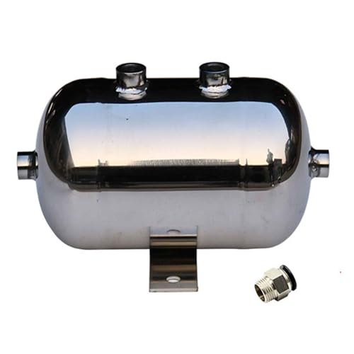 Lufttank Luftbehälter 0.5L 1L 2L 3L 5L 10L 20L 30L 40L 50L tragbarer Lufttank aus Edelstahl für Luftpumpe/Gastank/Kompressor, Hochdruck-Reservoir-Lufttank-Set, horizontale Luftspeicher-Blasenbehälter von WAHHWF
