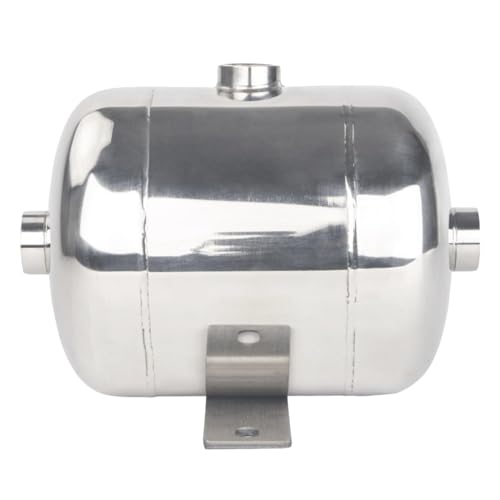 Lufttank Luftbehälter 0.5L 1L 2L 5L 10L 20L 30L 40L 50L tragbarer Lufttank aus Edelstahl/Hochdruck-Luftbehälter-Tank-Set, horizontale Luftspeicher-Blasenbehälter für Luftpumpe/Kompressor (Size : 0.13 von WAHHWF