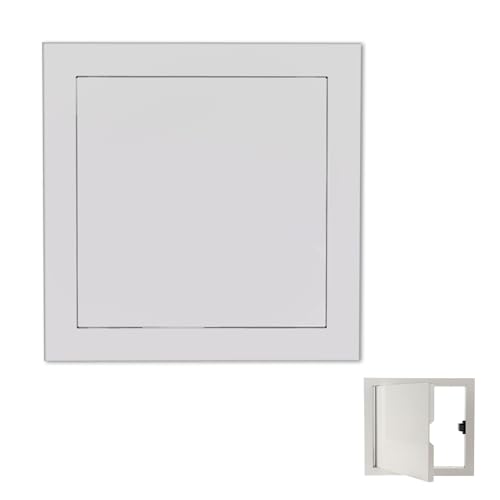 Revisionsklappe Langlebige Weiße Inspektionstür für Die Wand, Zugangsklappe mit Tür, Leicht Zu Installierende, Abnehmbare Zugangsklappe, Robuste Weiße Zugangsklappe für Trockenbau(45x55cm/18"x22") von WAHHWF