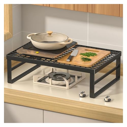 kochfeld abdeckung Durchbrochene Kochfeldabdeckung schwarz-weiß, Metall-Arbeitsplattenregal mit Querstange, Universal-Induktionskochfeldständer aus Kohlenstoffstahl(Black,50x27x10cm/19.7x10.6x3.7in) kochfeld abdeckung Durchbrochene Kochfeldabdeckung schwarz-weiß, Metall-Arbeitsplattenregal mit Querstange, Universal-Induktionskochfeldständer aus Kohlenstoffstahl(Black,50x27x10cm/19.7x10.6x3.7in) von WAHHWF