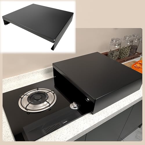 kochfeld abdeckung Leichte Gasherd-Abdeckplatte, Gasherd-Abdeckplatte aus Kohlenstoffstahl mit Anti-Rutsch-Matte, Küchenherd-Gestell für Kochfeld, Wohnmobil-Spüle(40x50x7cm/15.7x19.7x2.8in) von WAHHWF
