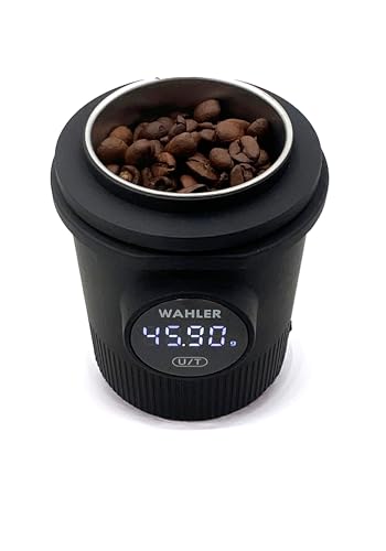 WAHLER® kaffeewaage#4 I Barista Waage Becher I Behälterwaage I Siebträger Kompatibel I 0,05g Genauigkeit I g,oz,ml von WAHLER