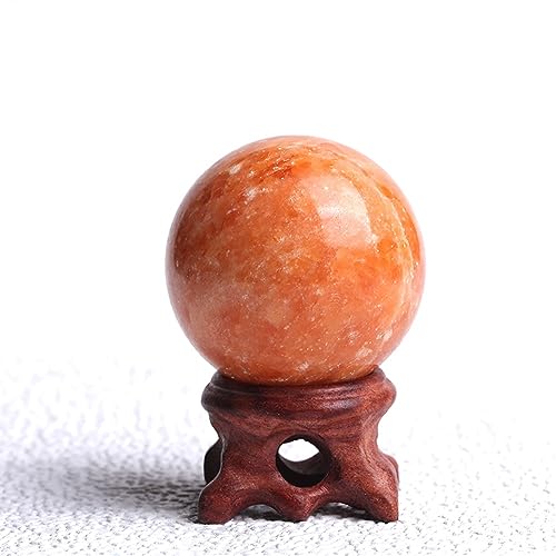 WAHOM 1 STÜCK Natürliche Sonnensteine ​​Kugel Polierter Globus Massageball Reiki Heilstein Wohnkultur Exquisite Souvenirs Geschenke (Size : 40-50mm) von WAHOM