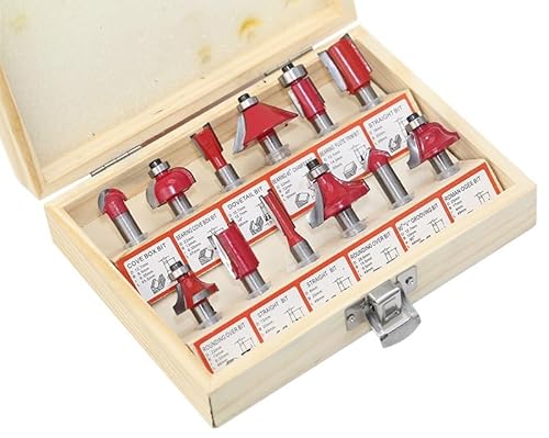 WAHRE 12 stücke 8mm Schaft Fräser Router Bit Set Hartmetall Router Bit Holzbearbeitung Gravur Schneiden Werkzeuge von EIENQBVL