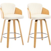 Barhocker für Küche Esszimmer Wohnzimmer Drehbar aus Samt mit Holzbeinen Gepolsterte Beige 2er Set Wahson Barhocker für Küche Esszimmer Wohnzimmer Drehbar aus Samt mit Holzbeinen Gepolsterte Beige 2er Set Wahson von WAHSON OFFICE CHAIRS